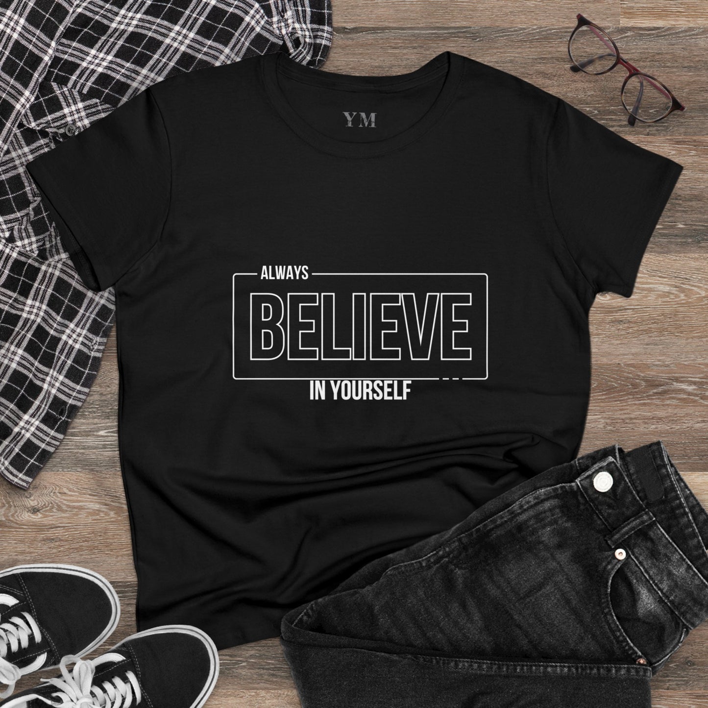 T-Shirt with Motivational Phrases