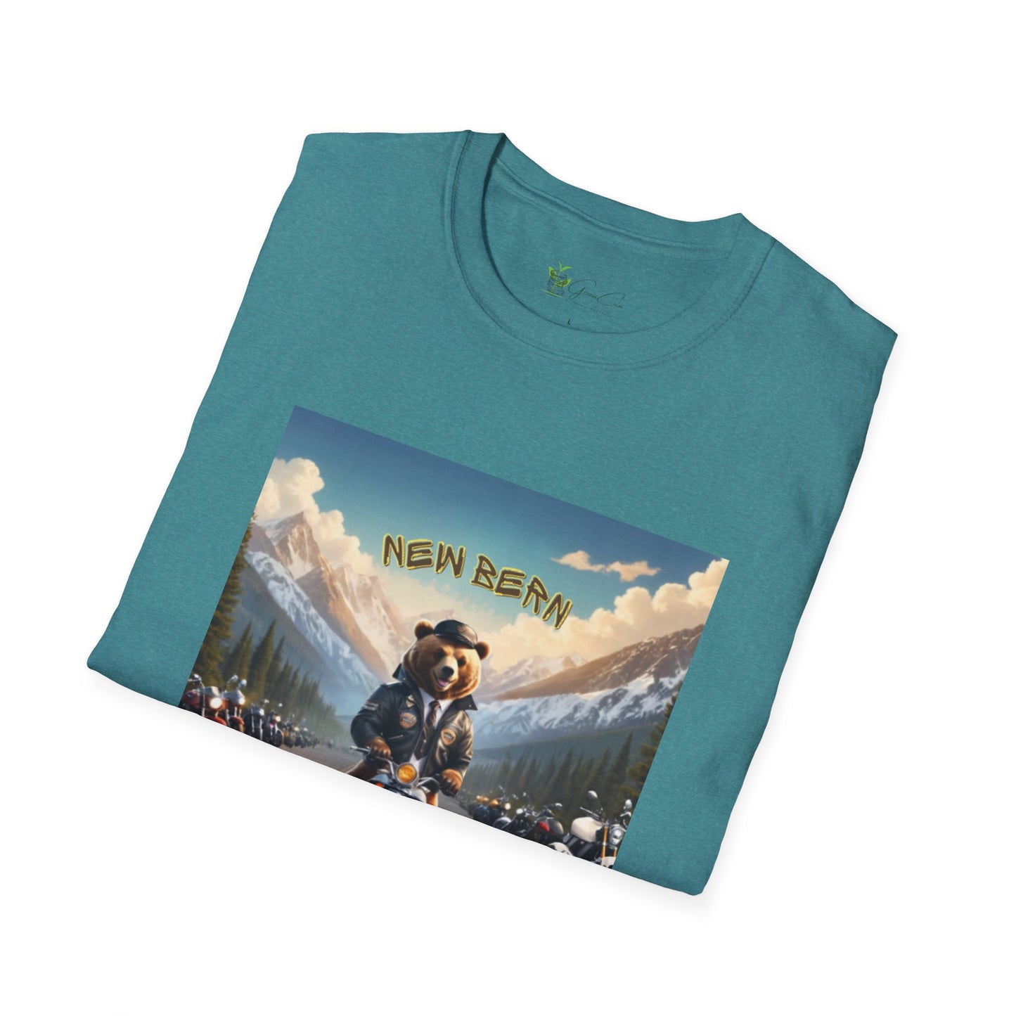 New Bern Bear Biker Unisex Softstyle T-Shirt