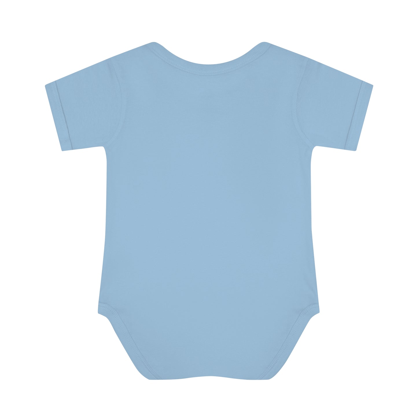 Ribbed baby bodysuit with bear with personalized name