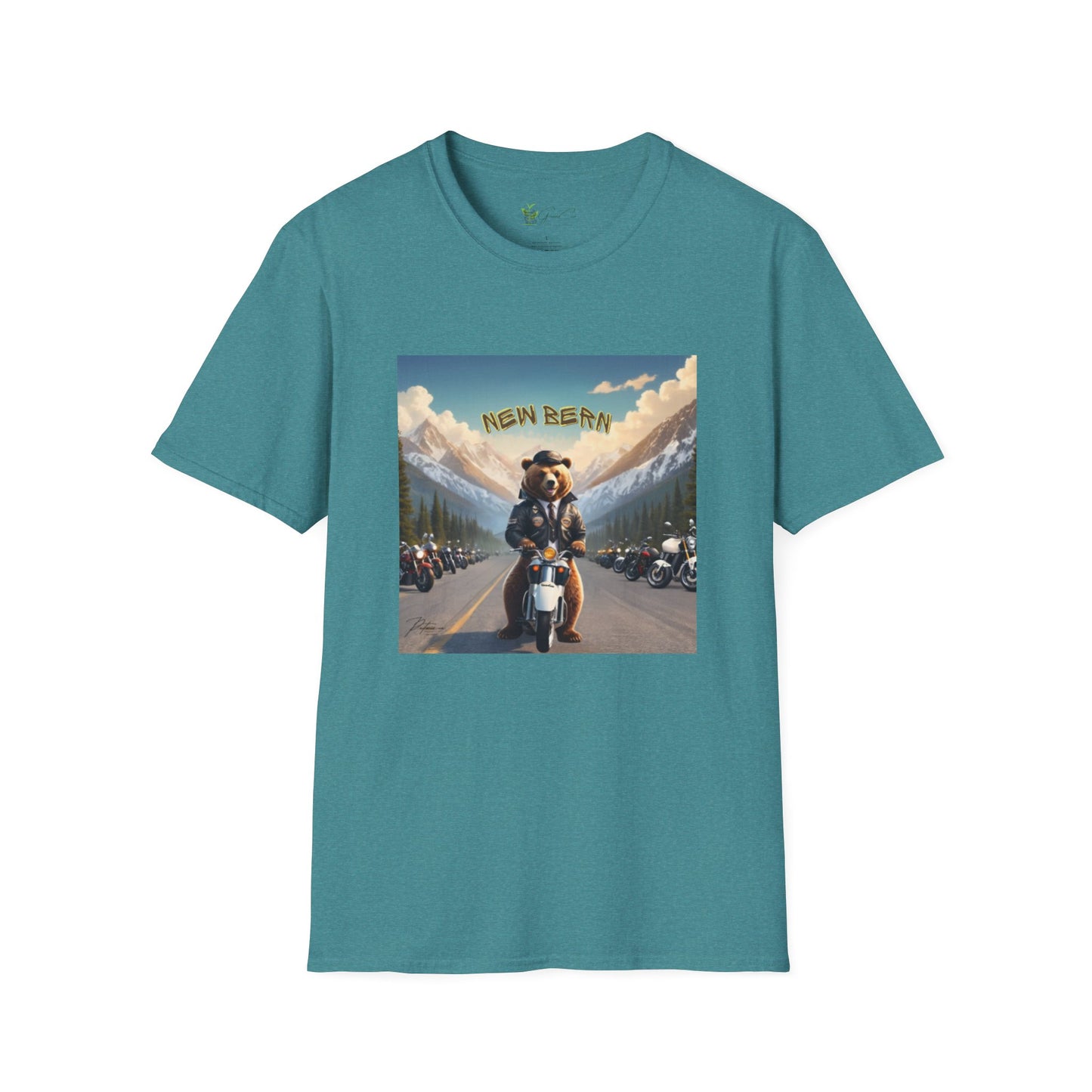 New Bern Bear Biker Unisex Softstyle T-Shirt