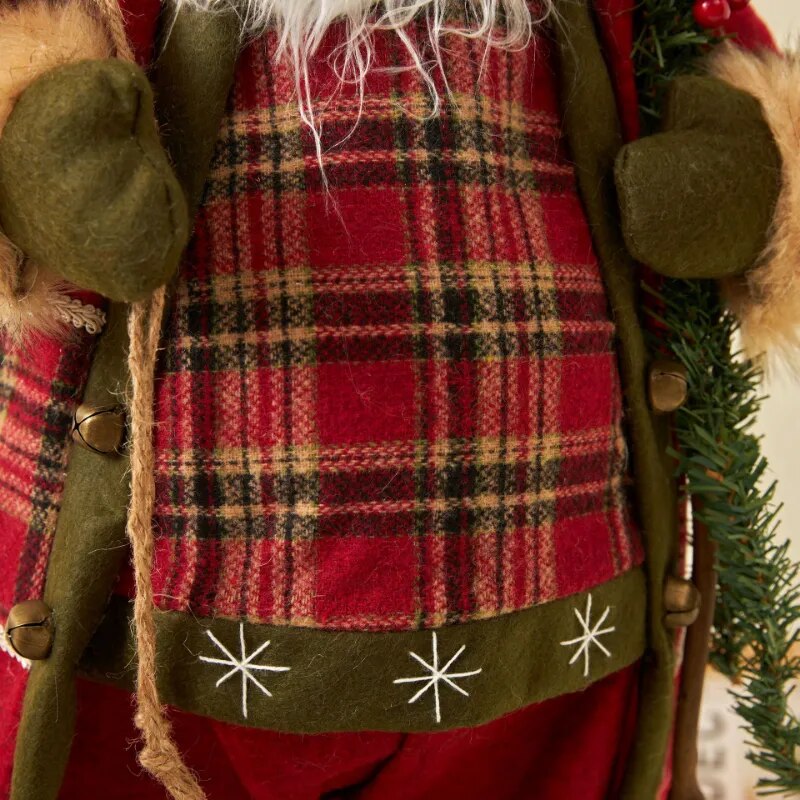 60cm Big Santa Claus Dolls Xmas Pendants 2023 Merry Christmas Tree Decor for Home Kids Naviidad Presents Noel Gifts Natal