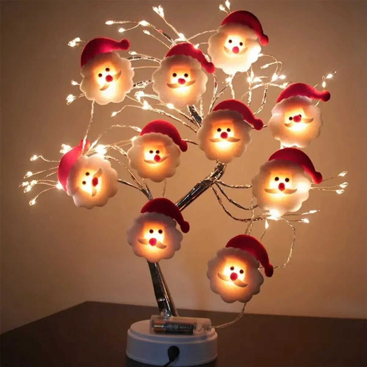 Snowman Christmas LED Garland String Lights Merry Christmas Decor For Home 2023 Cristmas Tree Ornament Happy New Year Gifts 2024