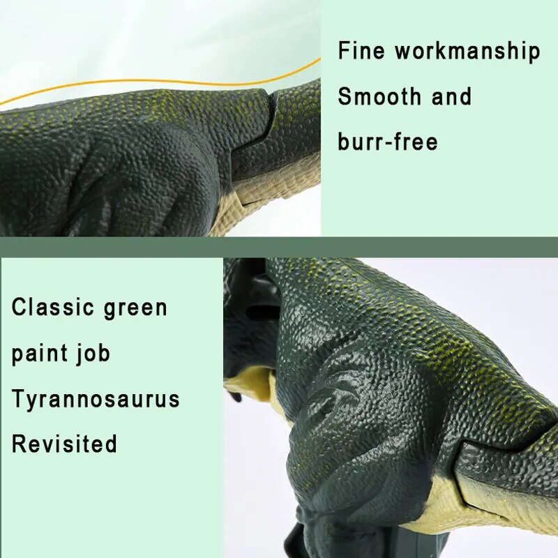 Swinging Dinosaur T-rex Telescopic Spring Dino Toy Creative Fidget Children Decompression Christmas Gifts for Kids Battery-free