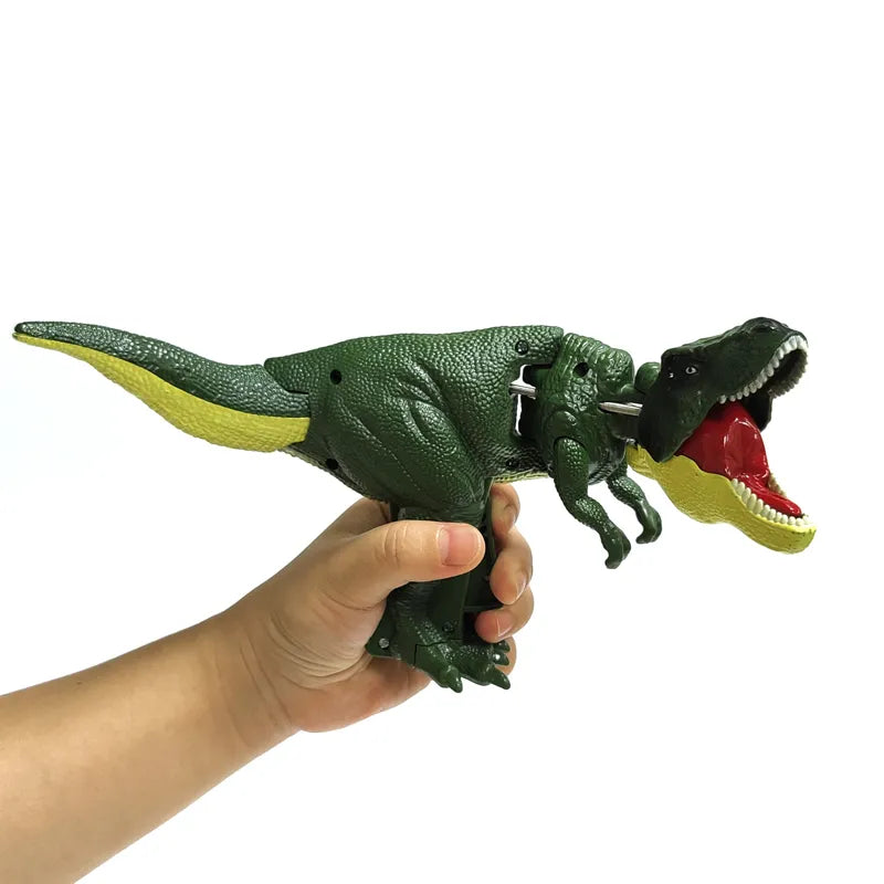 Swinging Dinosaur T-rex Telescopic Spring Dino Toy Creative Fidget Children Decompression Christmas Gifts for Kids Battery-free