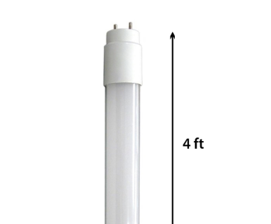 T8 Ballast Compatible LED Tube - 4 Foot - 9.5 Watt - 1650 Lumens - 4000K Cool White pack of 25