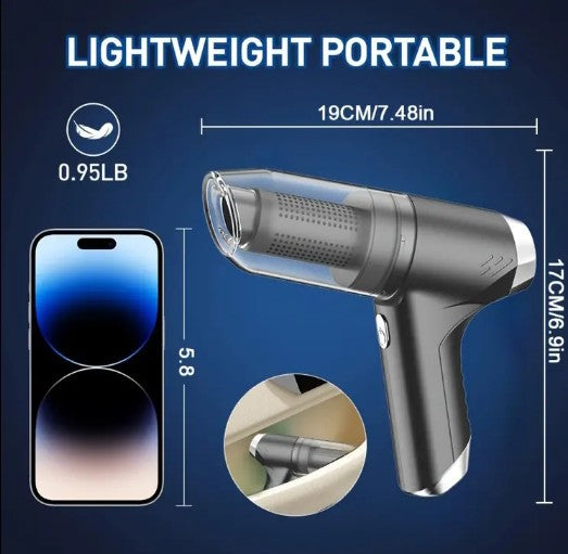 11000PA High Power Cordless Mini Handheld Vacuum Cleaner - 3 in 1 Cordless Handheld Vacuum Cleaner with Brushless Motor, Portable & Rechargeable with Accessory Kit & Advanced Cloth Filter