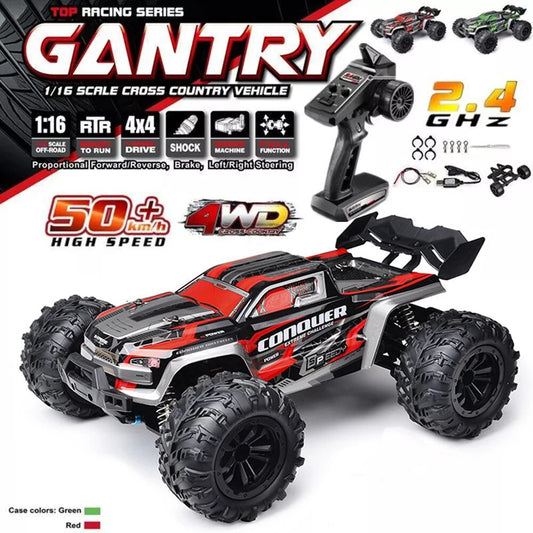 2023 New 1:16 Scale Large RC Cars 50km/h High Speed RC Cars Toys for Boys Remote Control Car 2.4G 4WD Off Road Monster Truck